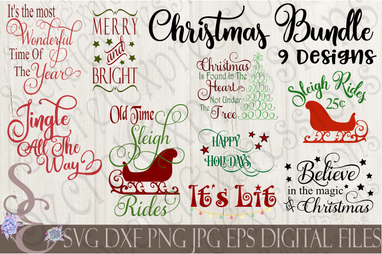 Christmas Bundle 9 SVG Designs