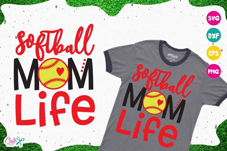 Softball mom life SVG, cut files for craftter