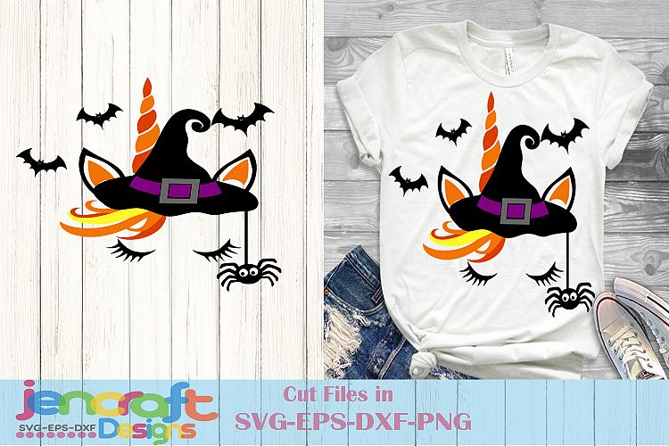Unicorn Svg - Halloween Witch Face Svg File image download