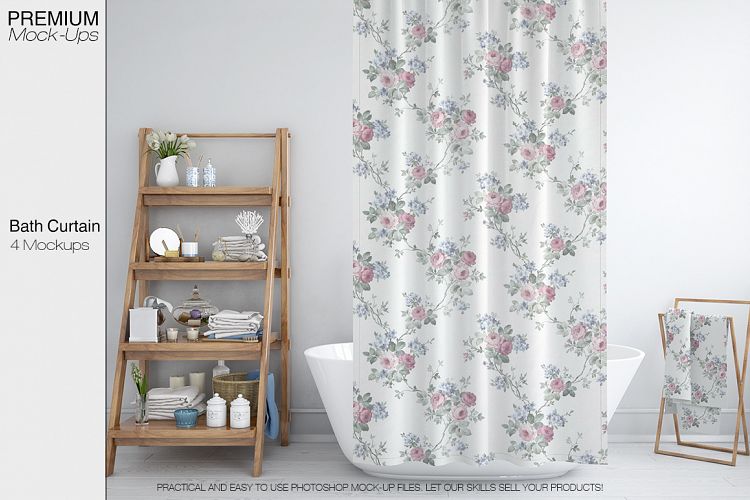 Bath Curtain Mockups