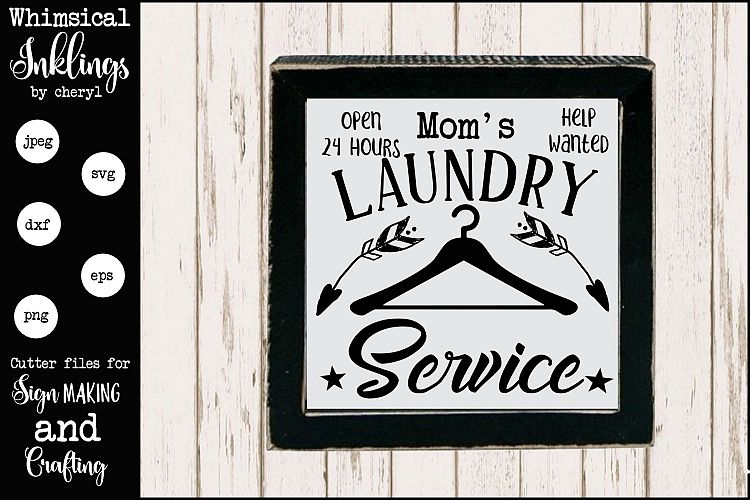 Moms Laundry Service SVG