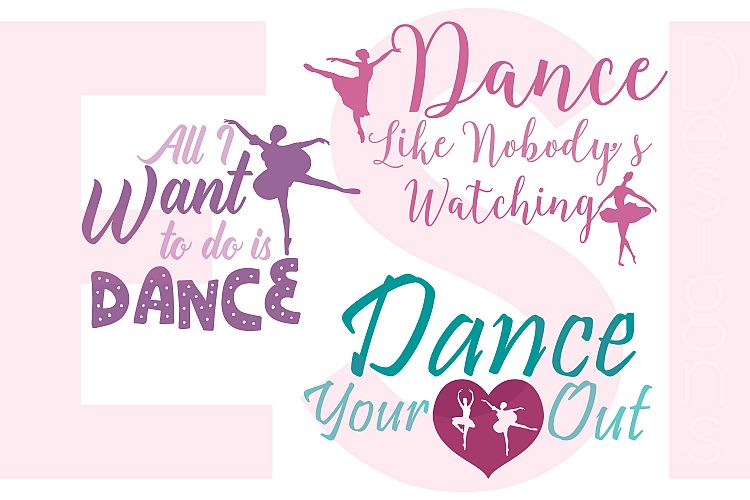 Dance Quote Designs Set