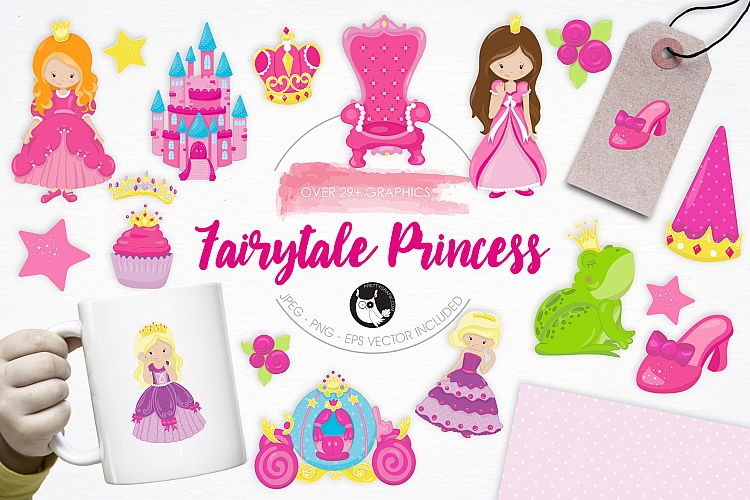 Fairytale Princess  graphics and illustrations