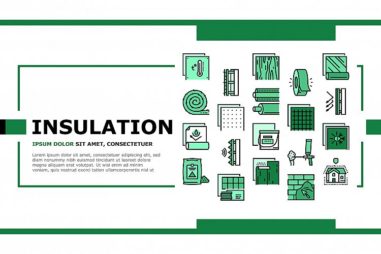 Insulation Building Landing Header Vector example image 1