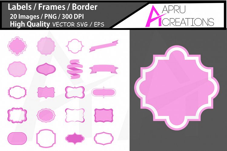 label cut file SVG / label high qualitySVG / frames SVG/ borders / printable high quality designs / hand drawn frames / commercial use