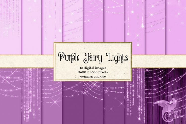 Purple Fairy Lights Backgrounds