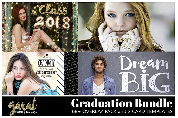 68+ GRADUATION BUNDLE 2018 Graduation Overlays pack, Photoshop Overlay, wordart, confetti overlays, glitter overlays, sparklers, PNGs