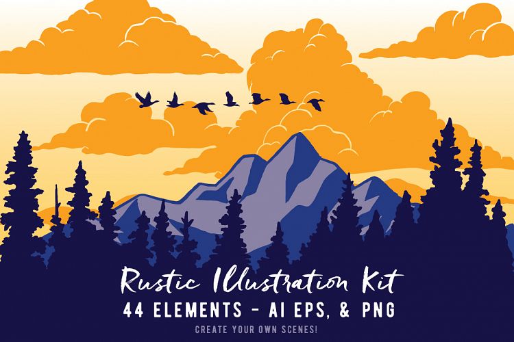Rustic Illustration Kit Volume 1