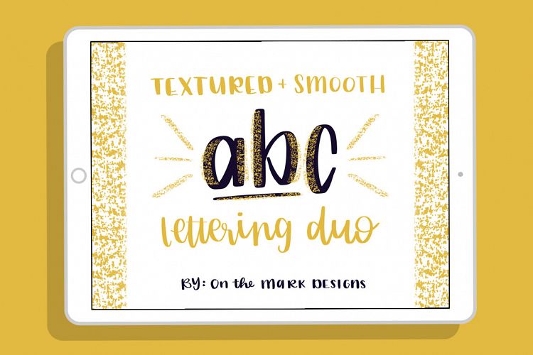 Textured & Smooth Lettering Duo Procreate Brushes