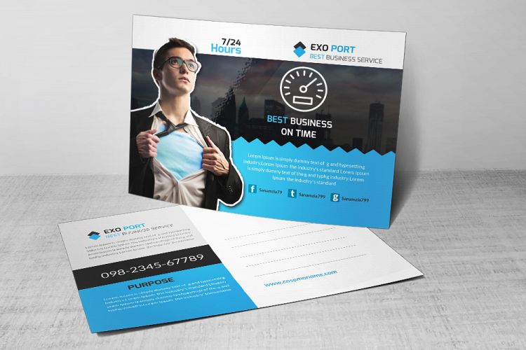 Business Empowerment Postcard Template