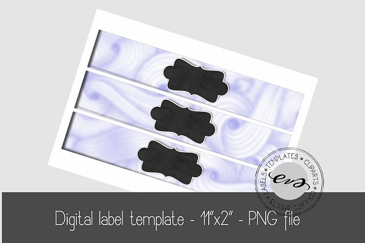 Digital label template