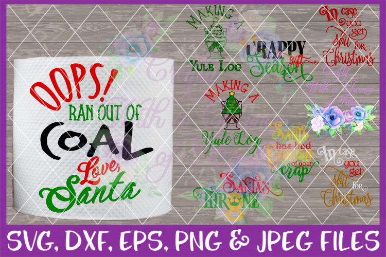 Christmas Toilet Paper Bundle SVG Funny Toilet Paper SVG