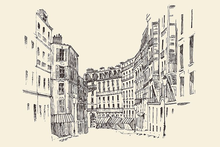 Streets in Paris, France example image 1