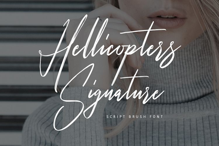 Hellicopters Brush Font