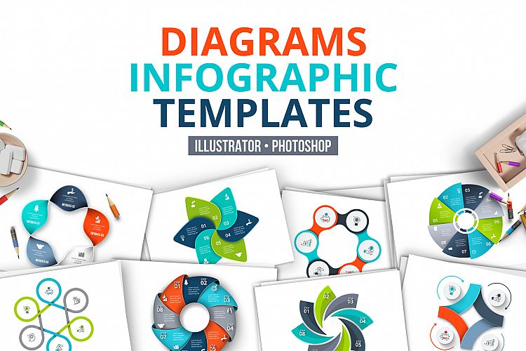Diagrams infographic templates