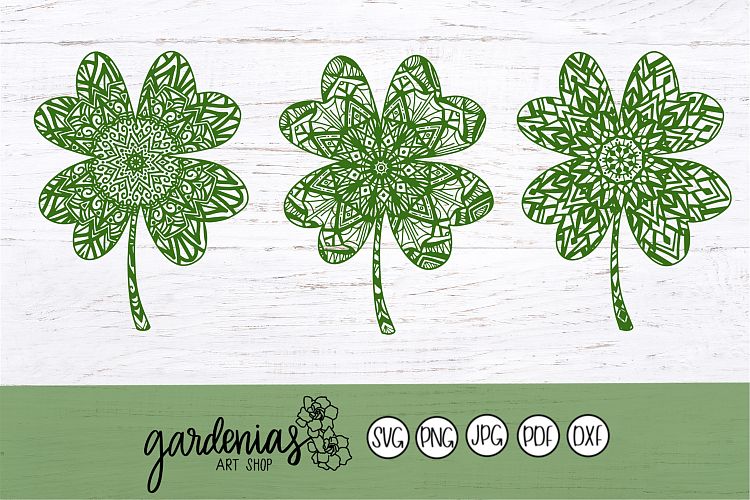 Download Four Leaf Clover Mandala / Shamrock Mandala (174530) | SVGs | Design Bundles