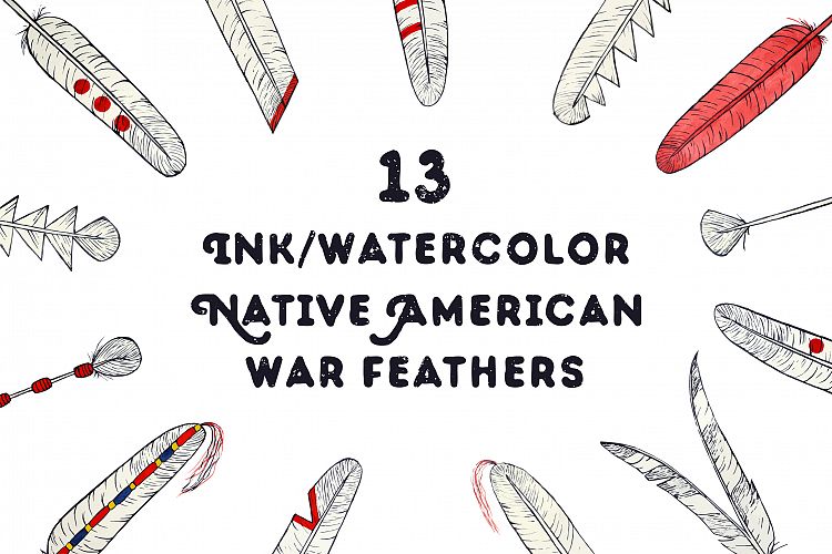 Download Free Illustrations Download Hand Drawn Native American Feathers Free Design Resources