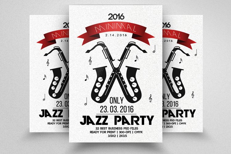 Jazz Music Party Flyer