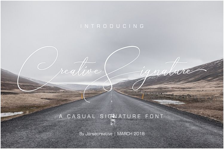 Creative Signature Font