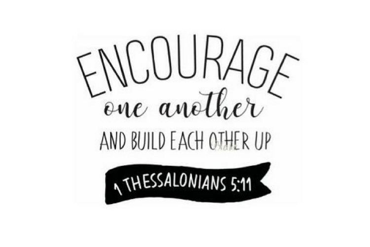 Encourage one Another and Build Each Other Up, Christian svg