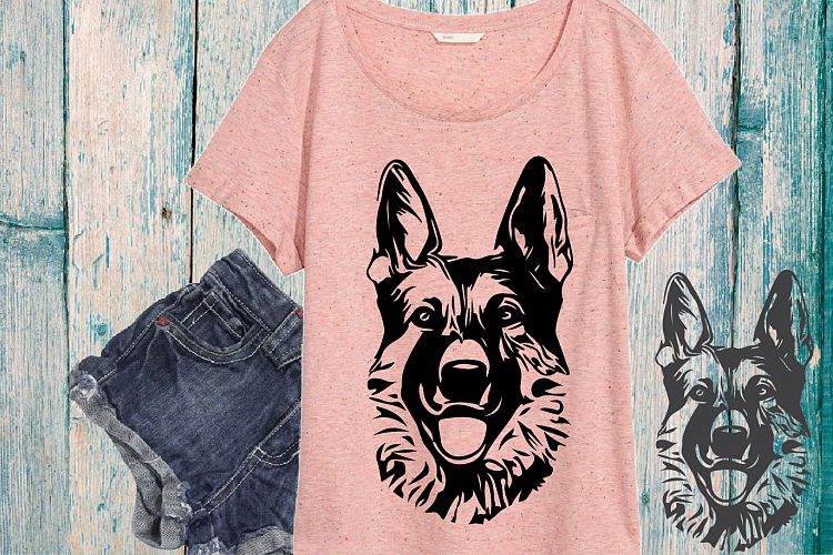 German shepherd dog head svg 4th July Breed K-9 917s