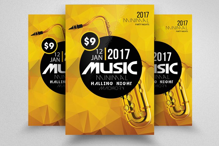Jazz Music Party Night Flyer
