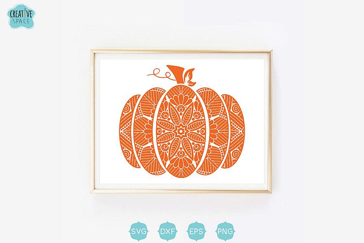 Mandala Pumpkin svg