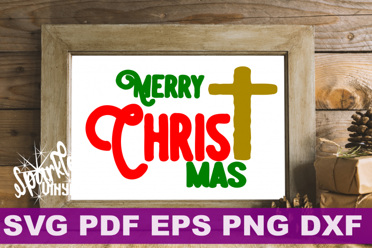 Merry Christ Mas svg, Merry Christmas svg, svg Christmas, Christmas svg, Christian svg, Merry Christmas cut file for Silhouette Cricut 