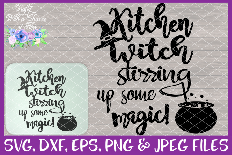Halloween Kitchen Witch SVG Cut File for Cricut & Silhouette