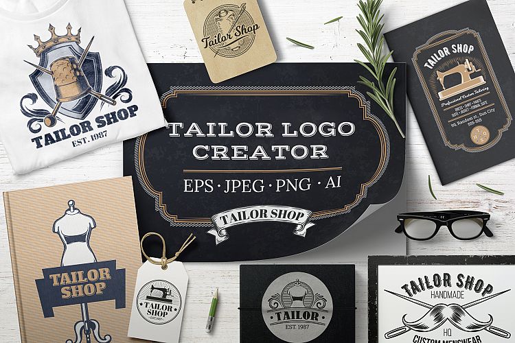 Tailor Logo Creator (55494) | Logos | Design Bundles
