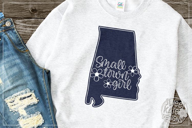 Alabama Small Town Girl SVG DXF EPS PNG JPG