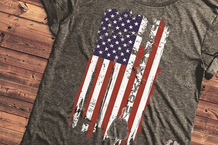 Military, Soldier, American flag, USA, American, Dog Tags