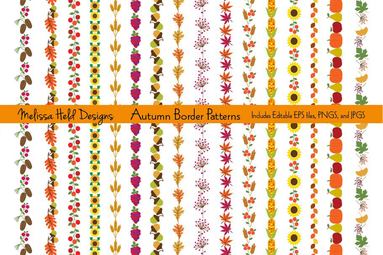 Autumn Border Patterns
