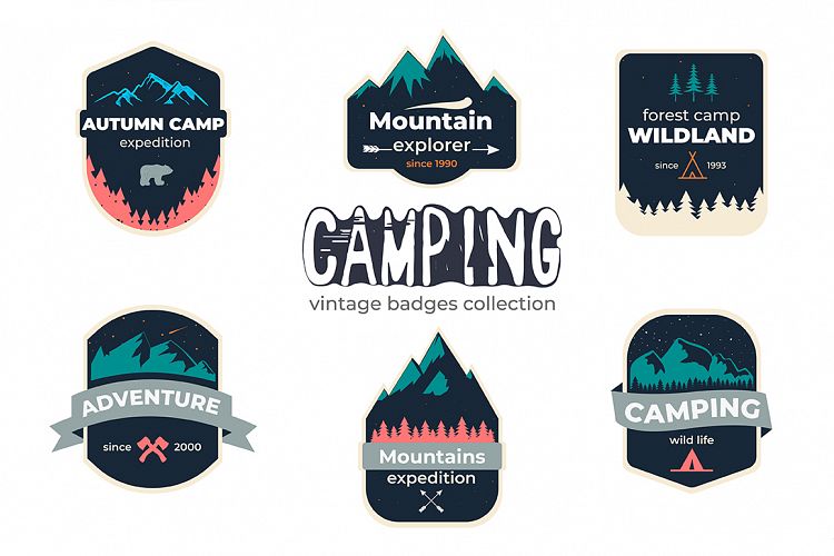 Camping Badges Collection II