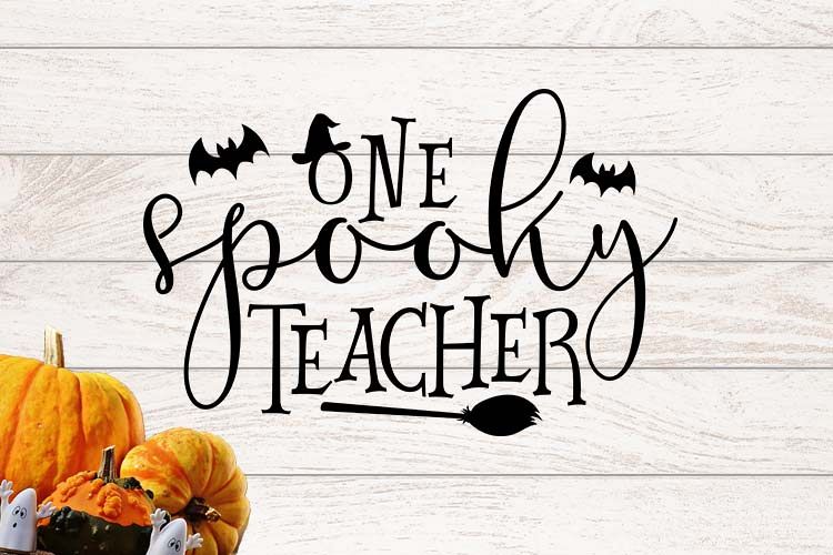 One spooky teacher SVG