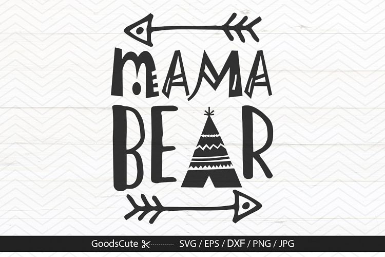 Mama Bear - SVG DXF JPG PNG EPS