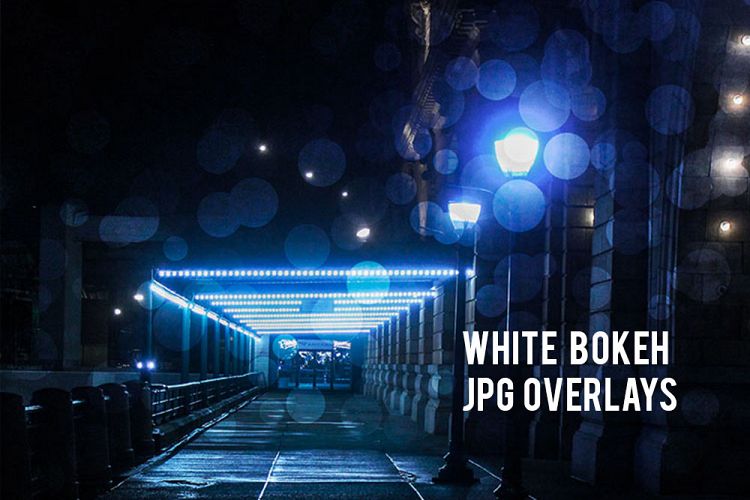 White Bokeh Overlays