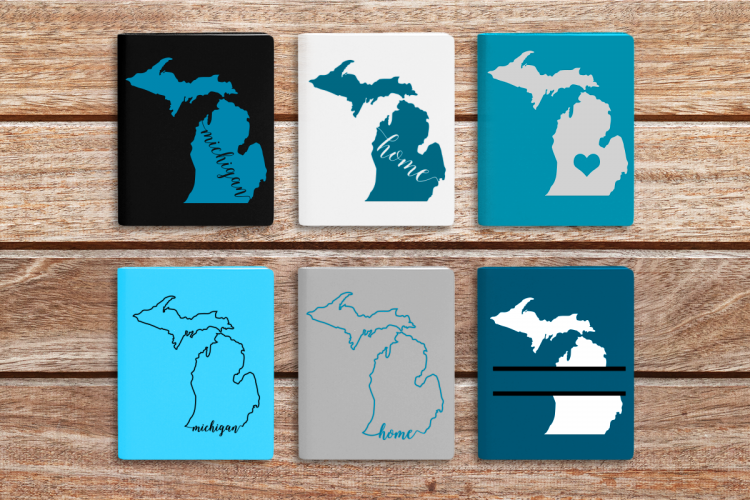 State of Michigan SVG File Cutting Template