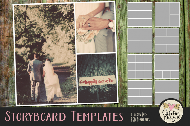 Storyboard Layered Photoshop Photo Templates & Tutorial
