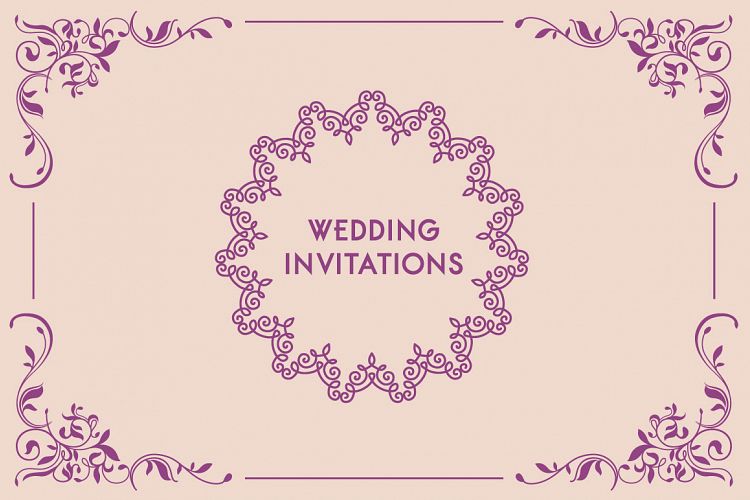 Wedding invitations card design
