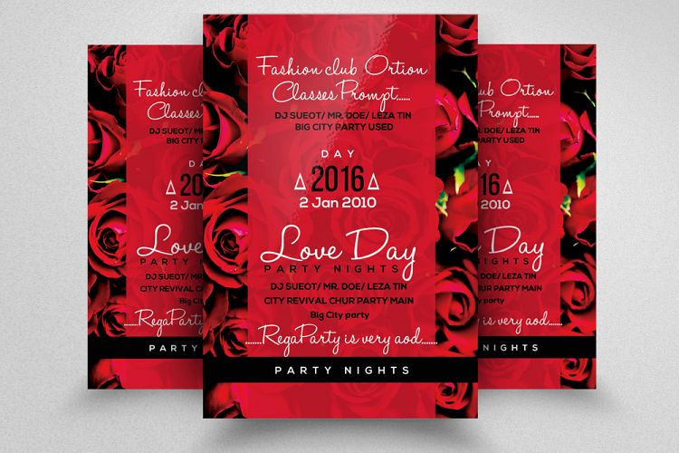 Valentines Day Flyer Template