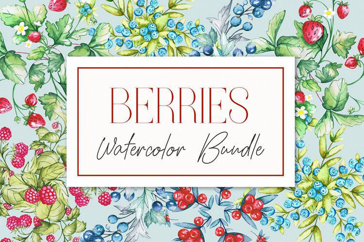 Berries Watercolor Bundle