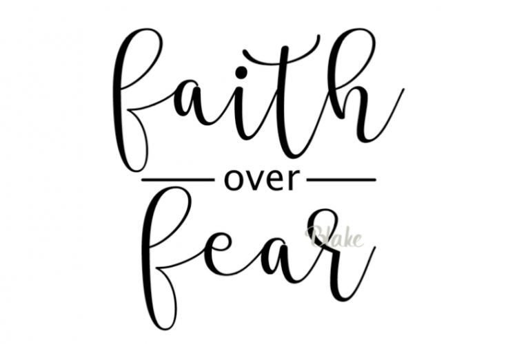 Download Faith over fear svg Christian svg cut file, faith svg Prayer svg png jpg Silhouette Cameo or ...