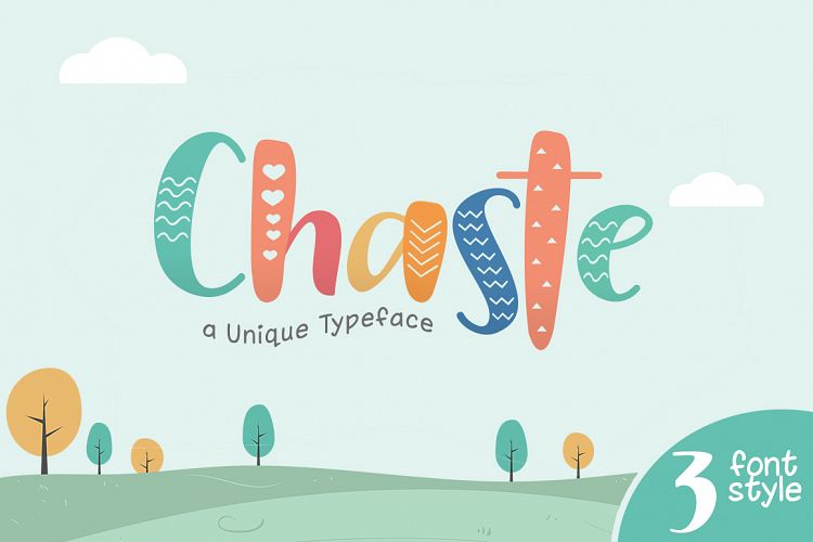 Chaste Display 3 Font