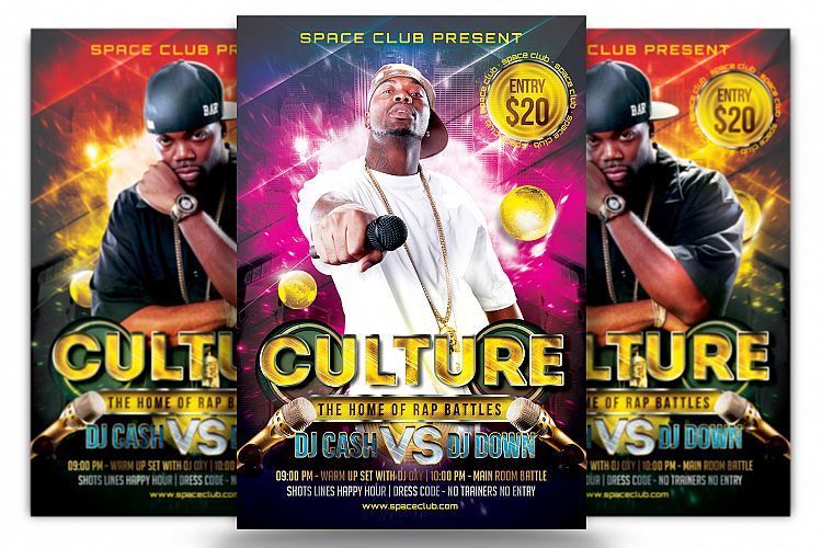 Rap Battle Flyer Template