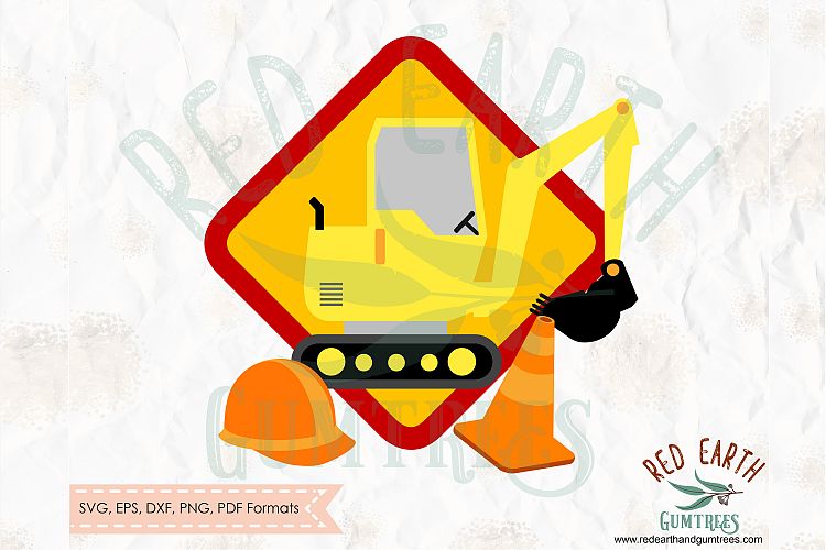 Construction theme digger truck in SVG,DXF,PNG,EPS,PDF ...