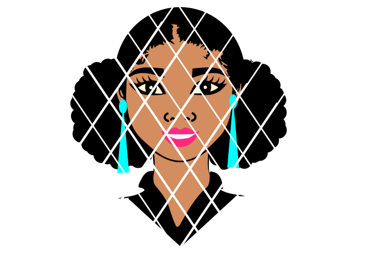 Linda SVg, Afro SVG, Black Girl svg, 