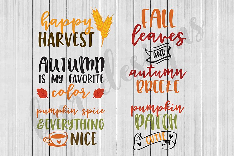 Fall SVG Bundle, SVG File, DXF File, SVG Bundle
