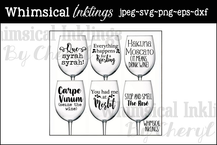 Wine Funnies SVG Cutter Files