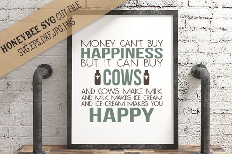 Cows Can Buy Happiness svg